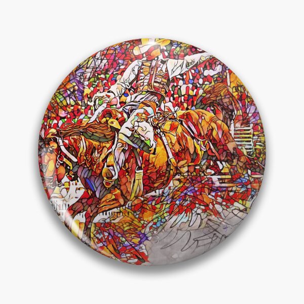 Item preview, Modern art representing a cowboy riding a wild horse in a rodeo competition designed and sold by EduNewton.