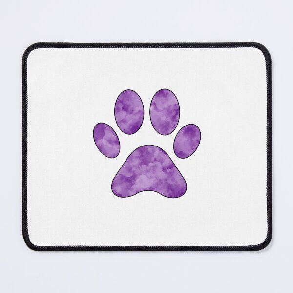 Item preview, purple clouds - dog's paw sticker designed and sold by Kiniusia.