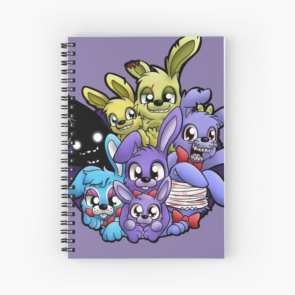 FNAF Plush Foxy Spiral Notebook for Sale by Amberlea-draws