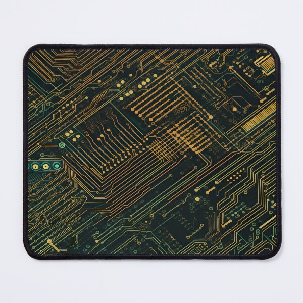 Item preview, Retro 80s Circuit Board Pattern designed and sold by candlewithhare.