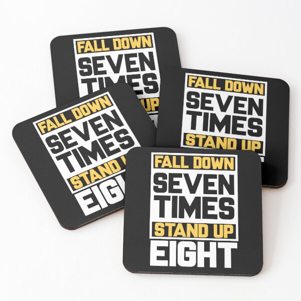 Item preview, Fall Down Seven Time Stand Up Eight Motivation designed and sold by Shirtey.
