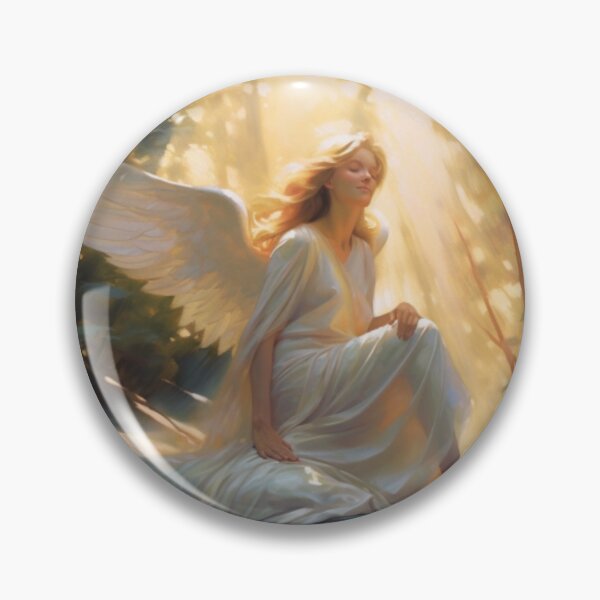 Item preview, Beautiful Angel Basking in Sunshine in A Forest designed and sold by ArtisticApex.