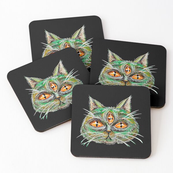 Item preview, Psychedelic 3 Eyed Cat designed and sold by Kristin Frenzel.