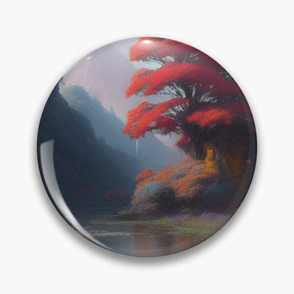 Artikelvorschau, Beautiful Fantasy World River Landscape Painting Magical entworfen und verkauft von VersoShopping.