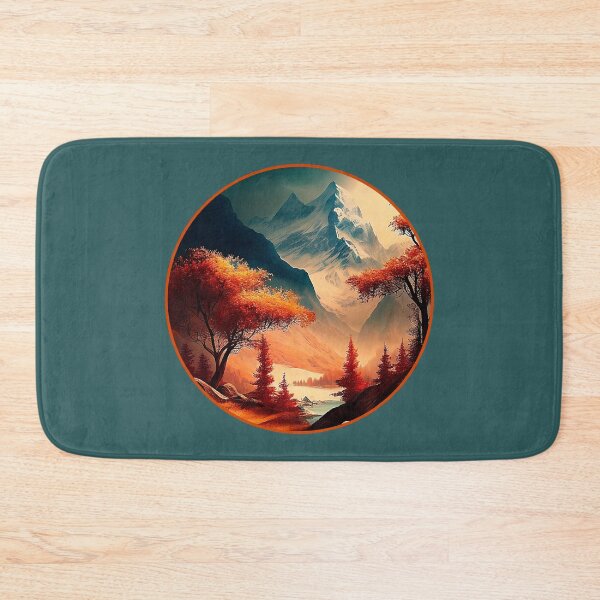 Item preview, Autumn Majesty Colorful Fall Trees and Mountains designed and sold by TheArtMage.