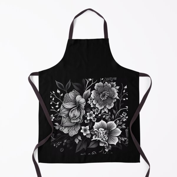 Item preview, wonderful flowers black white designed and sold by SMILE88.