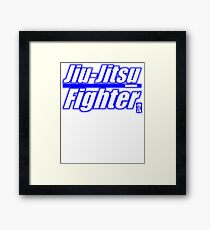BJJ Blue Belt Jiu Jitsu Fighter Framed Print
