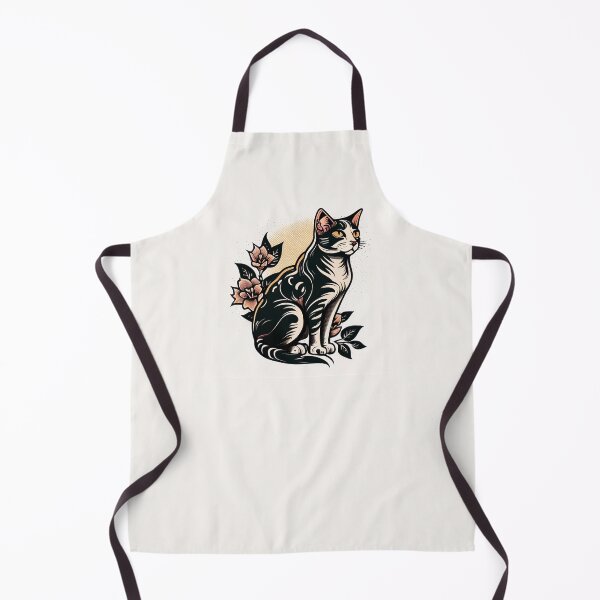 Item preview, American Traditional Cat Tattoo 2 designed and sold by heyhannaleah.