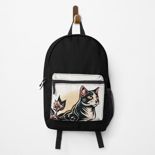 Item preview, American Traditional Cat Tattoo 2 designed and sold by heyhannaleah.