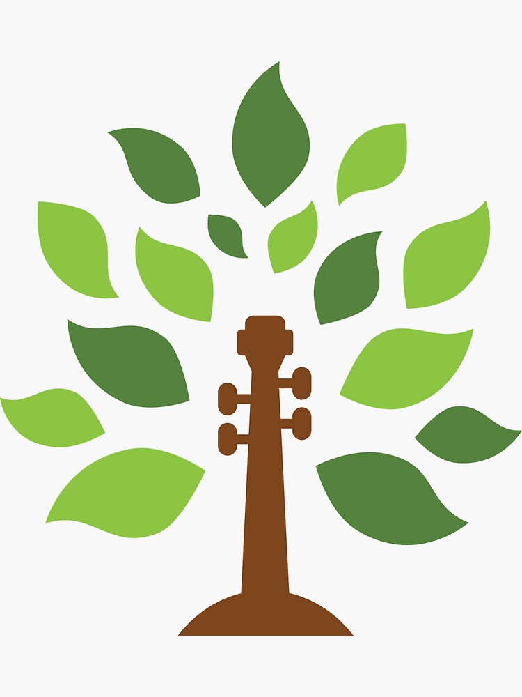 Thumbnail 3 of 3, Sticker, SCSO scroll tree designed and sold by scsorchestra.