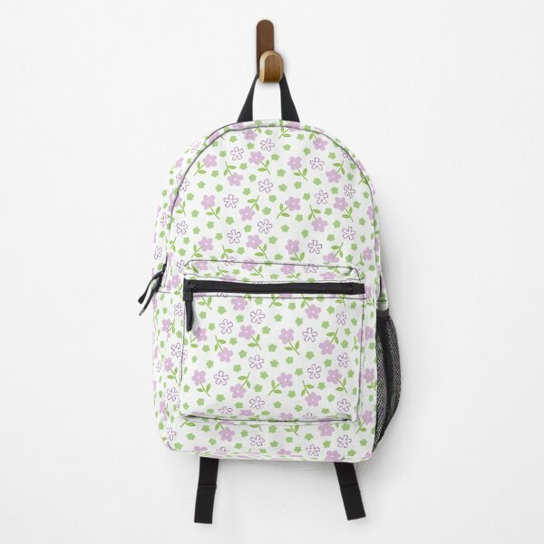Item preview, Dainty floral cartoon print - pink and green designed and sold by Izzz P.