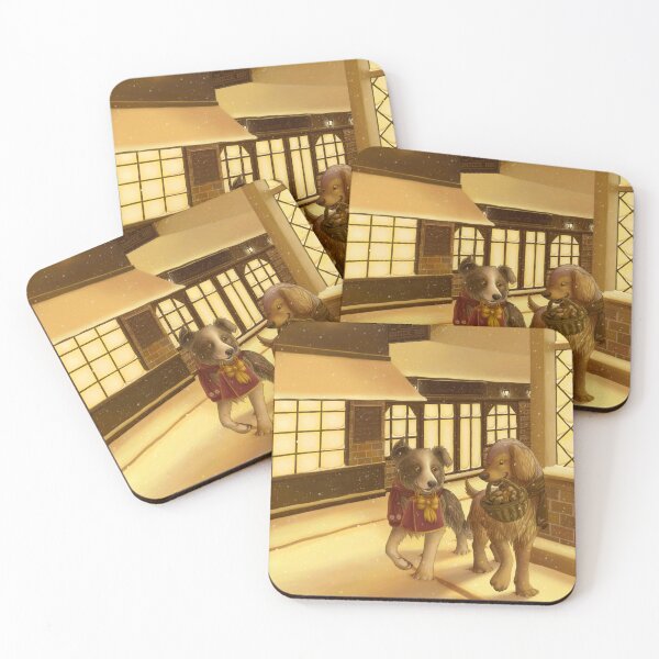 Item preview, Christmas Eve Dogs in a Quaint English Town designed and sold by flannmoriath.