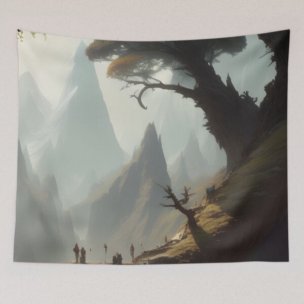 Item preview, Beautiful Fantasy World Landscape Painting Magical designed and sold by VersoShopping.