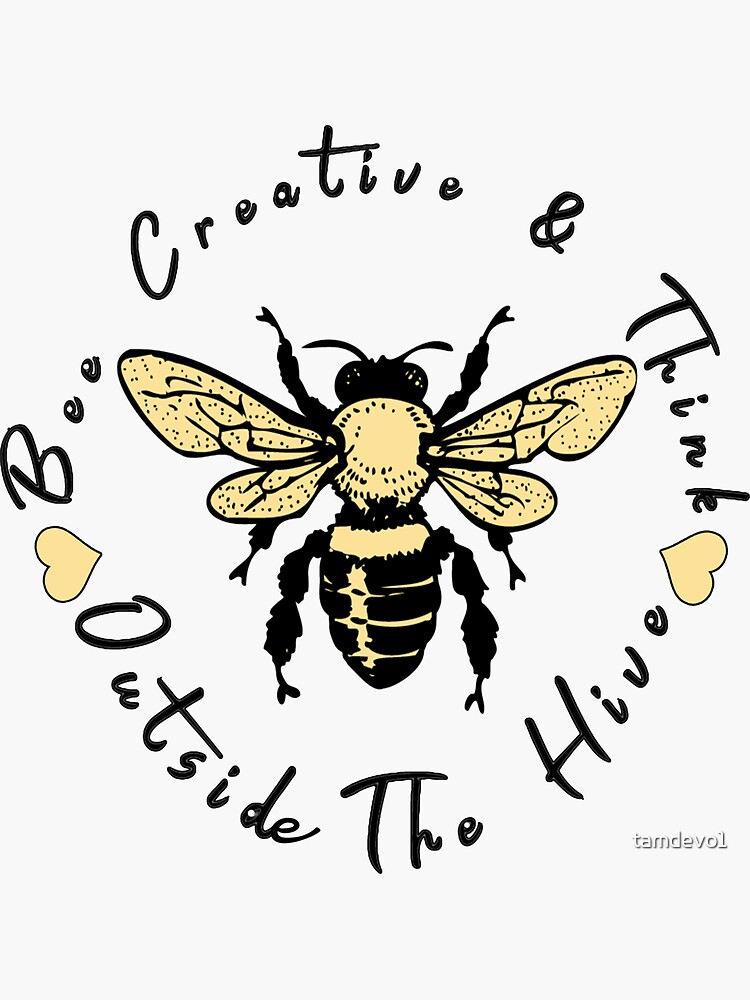 Honey Bee Sticker - Bee Creative