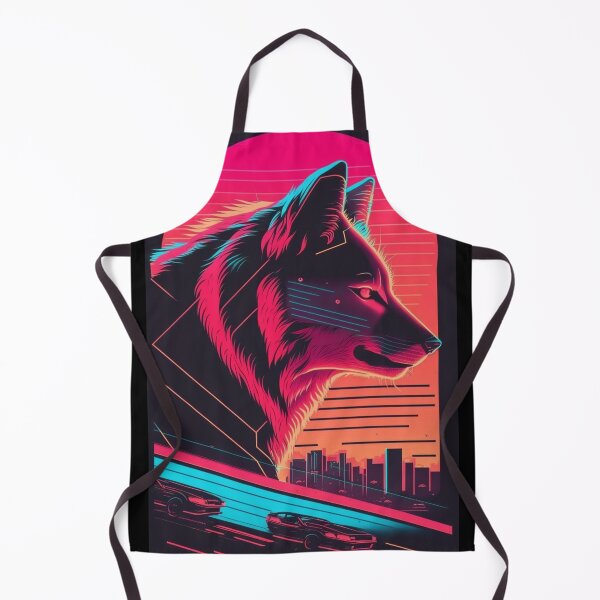 Item preview, Synthwave/Retrowave Wolf designed and sold by RESToRAPTOR.