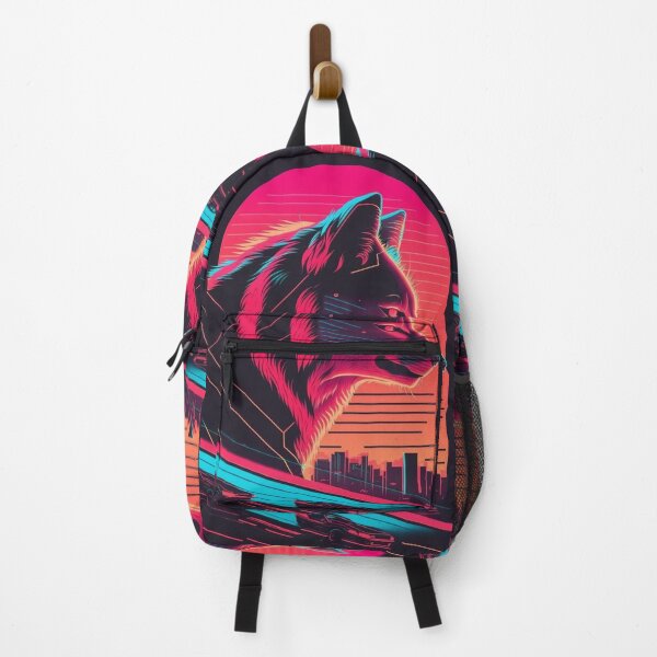 Item preview, Synthwave/Retrowave Wolf designed and sold by RESToRAPTOR.