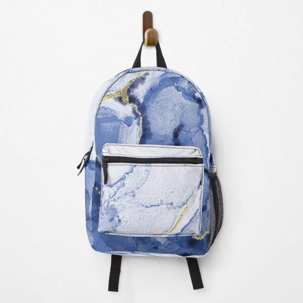 Item preview, Blue and Gold Alcohol Ink Pattern designed and sold by Lady-Lilac.