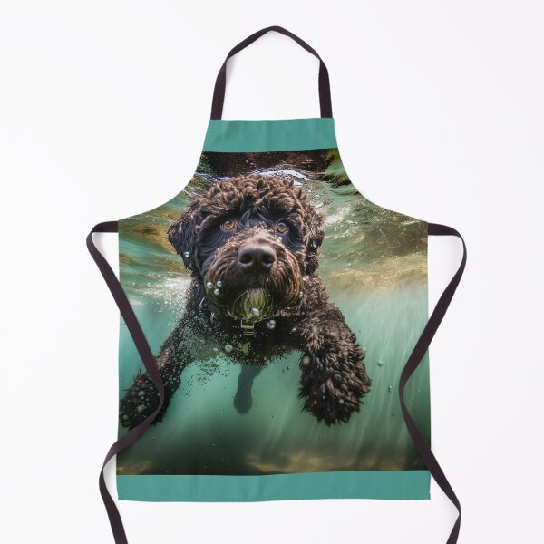 Item preview, Portuguese Water Dog swimming under water designed and sold by ebrawne.