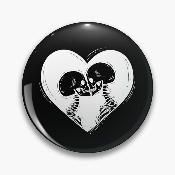 Item preview, Skeleton Love Romantic Kissing Skeletons Heart  designed and sold by The Junto Shop.