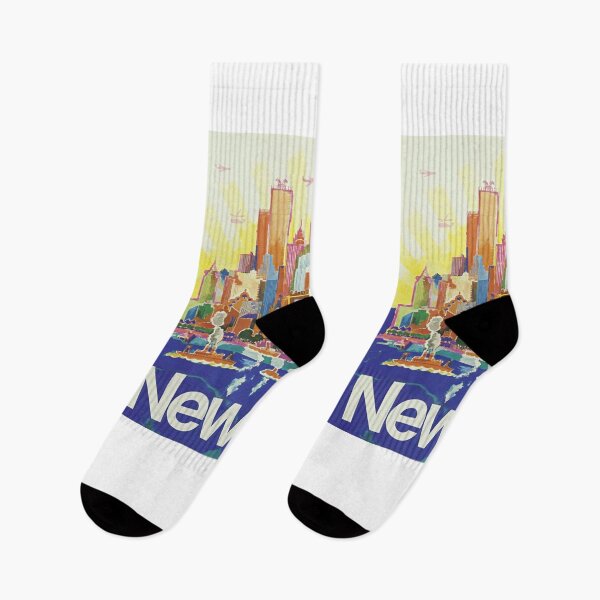 Item preview, new york iconic skyline vintage cartoonized designed and sold by mptshirtdesign.