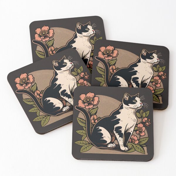 Item preview, American Traditional Cat Tattoo 6 designed and sold by heyhannaleah.