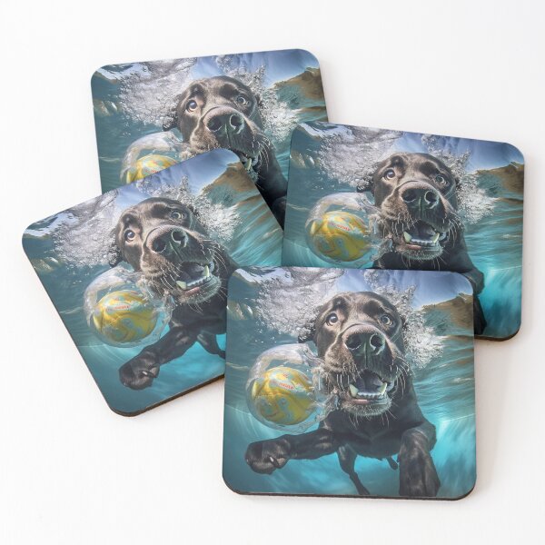 Item preview, Labrador retriever swimming underwater #1 of series of 5 designed and sold by ebrawne.
