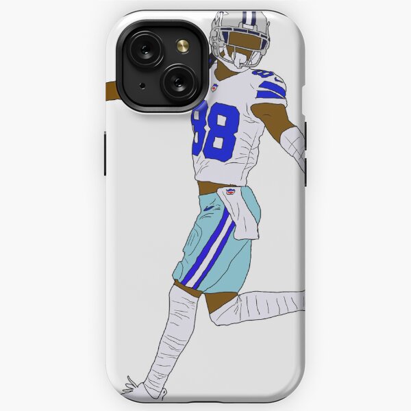 Dallas Cowboys Personalized Endzone Plus Design iPhone Glitter Phone Case