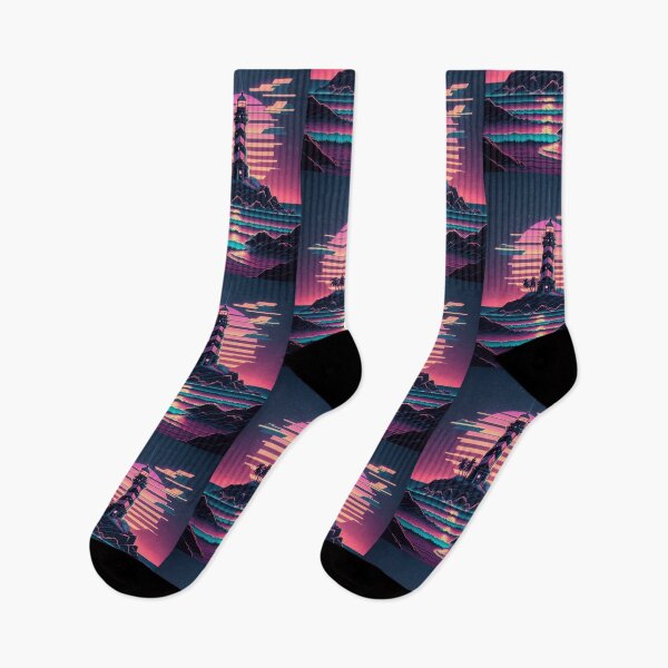 Item preview, Synthwave/Retrowave Lighthouse designed and sold by RESToRAPTOR.
