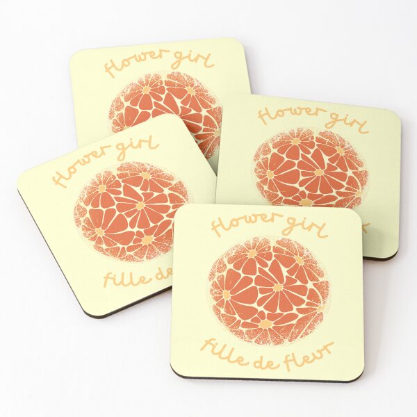 Item preview, Flower Girl Boho Retro Daisies French Quote designed and sold by Renata Illustrata.
