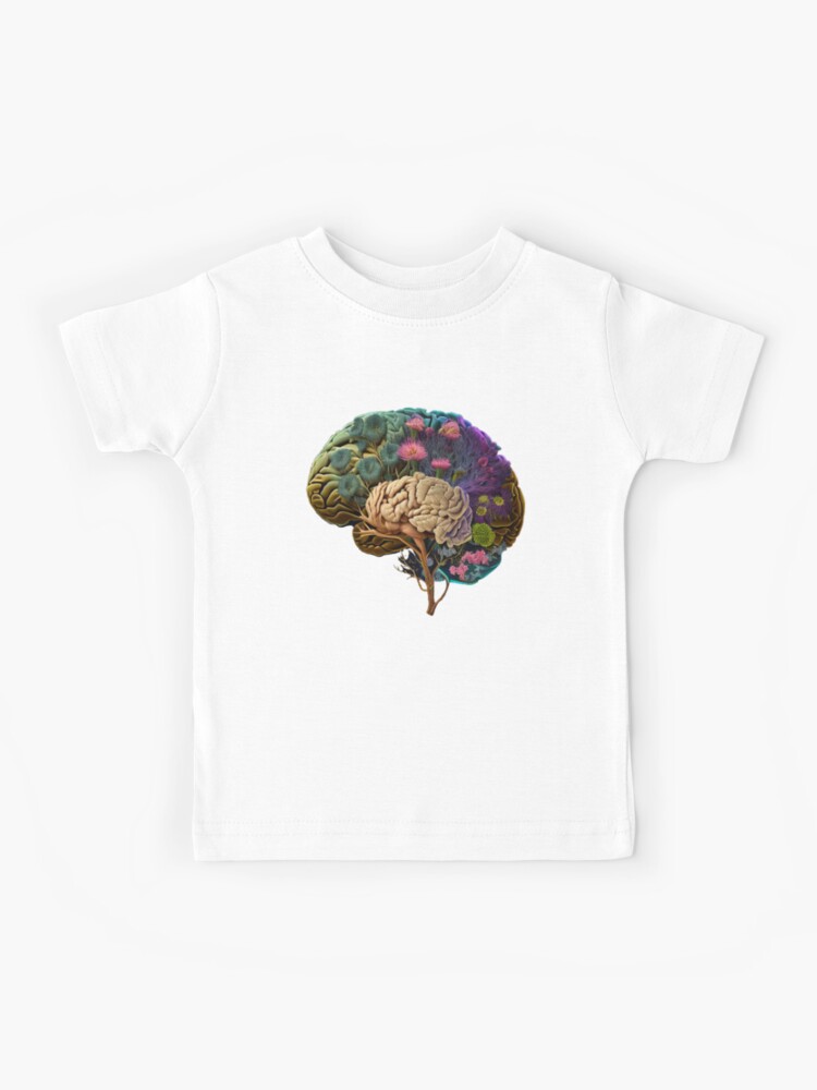 Digital brain surreal art. Mindfulness gifts. Art Print for Sale