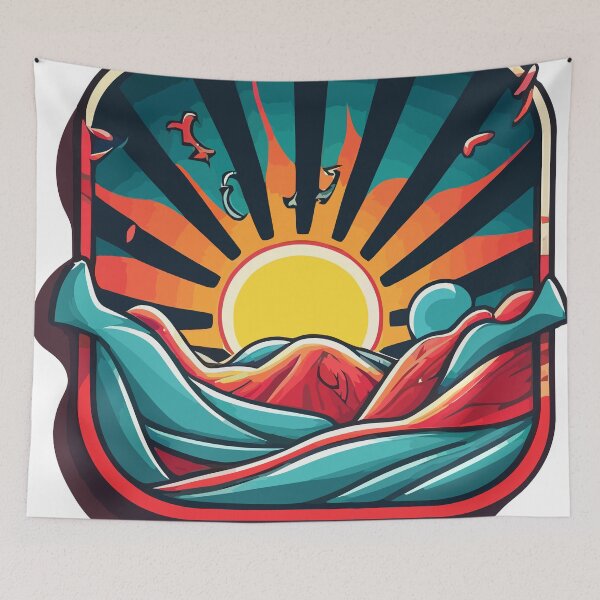 Item preview, Cartoon sunset design designed and sold by juancbp60.