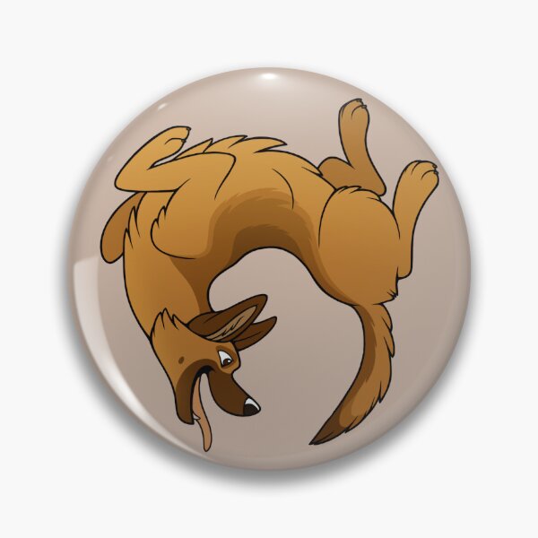 Item preview, Kawaii Alsatian German Shepherd Dog Chasing Tail designed and sold by flannmoriath.