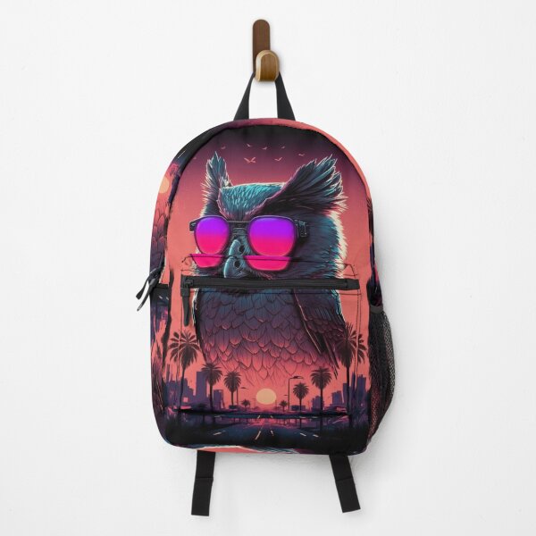 Item preview, Synthwave/Retrowave Owl designed and sold by RESToRAPTOR.