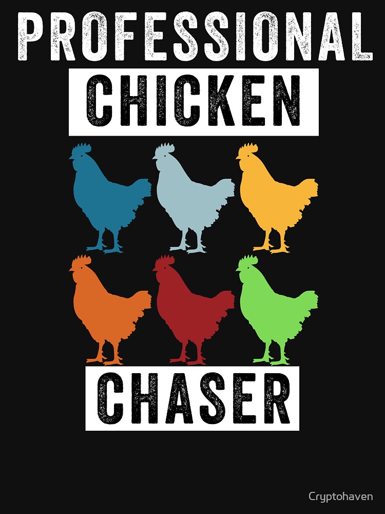 Disover Funny Chicken, Professional Chicken Chaser, Chicken Lovers, Chicken Pet | Essential T-Shirt 