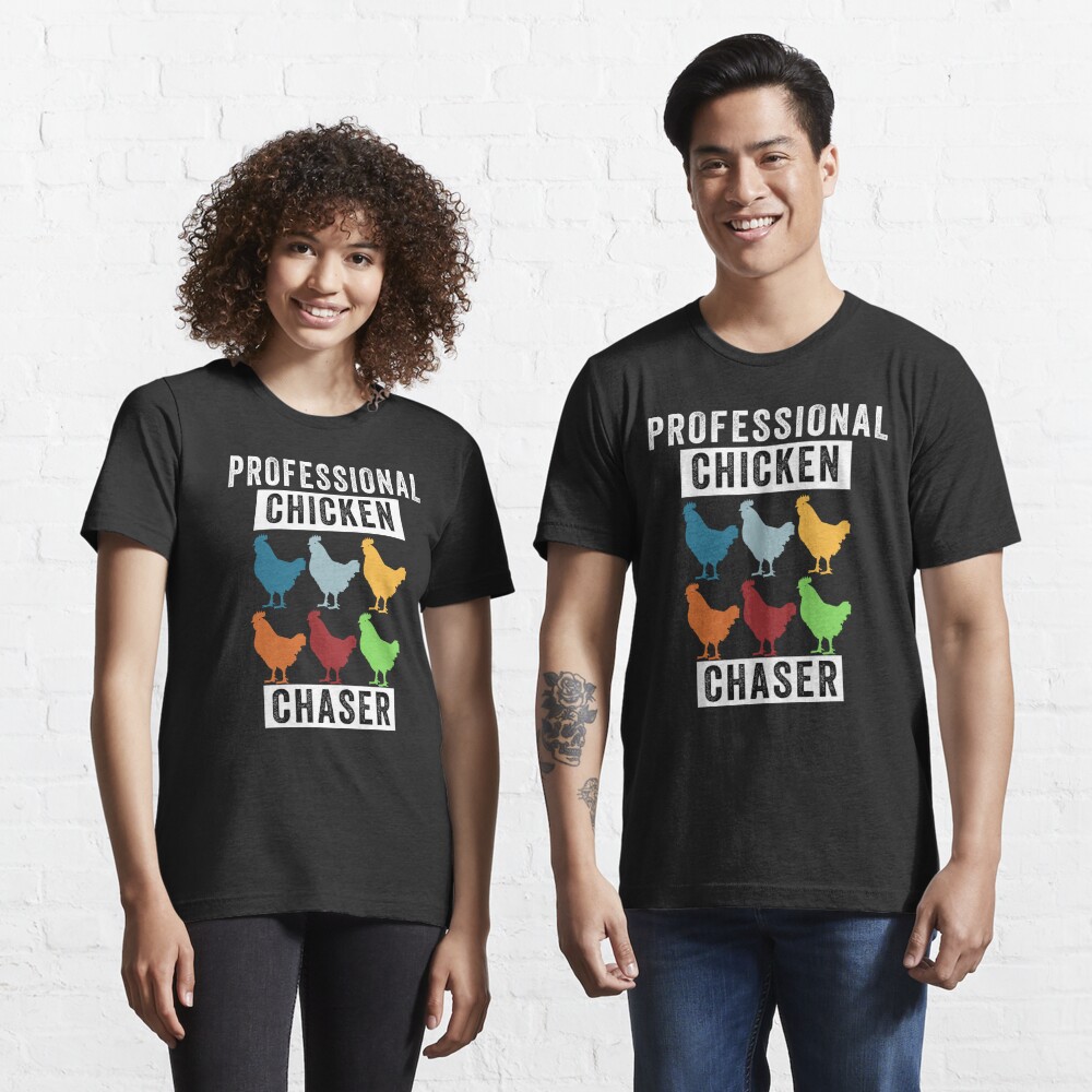 Discover Funny Chicken, Professional Chicken Chaser, Chicken Lovers, Chicken Pet | Essential T-Shirt 