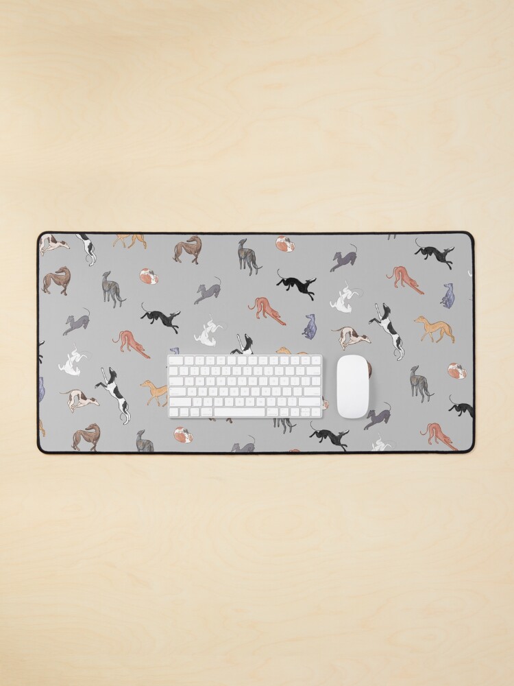 Thumbnail 1 of 5, Mouse Pad, Greyhound Greys designed and sold by tinaschofield.
