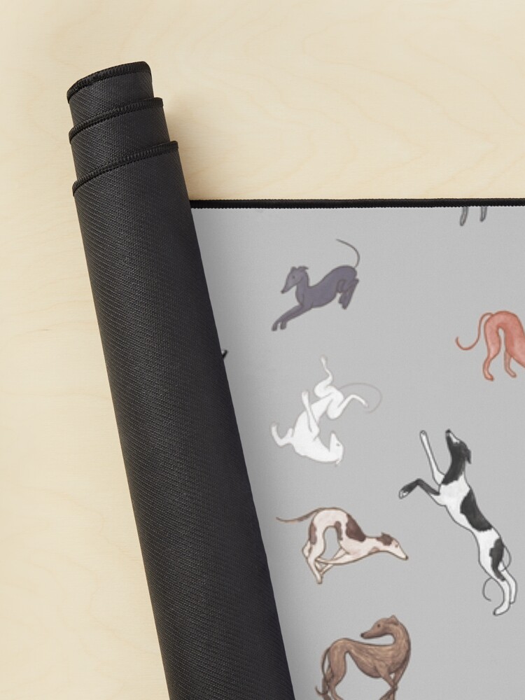Thumbnail 2 of 5, Mouse Pad, Greyhound Greys designed and sold by tinaschofield.