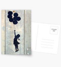 Floating Balloons by Banksy Postcards
