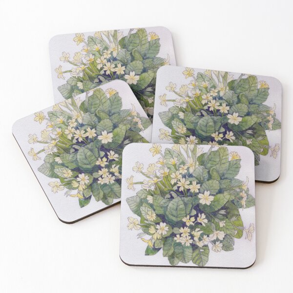 Item preview, Primroses watercolour painting  designed and sold by esvb.