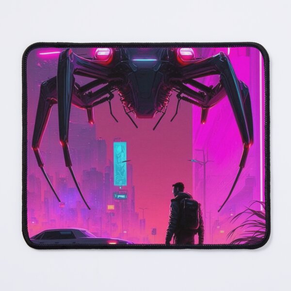 Item preview, Synthwave/Retrowave Spider Cyberpunk designed and sold by RESToRAPTOR.