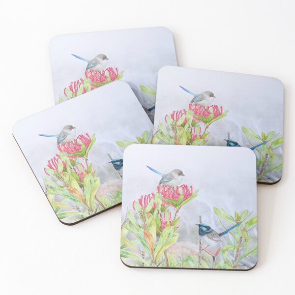 Item preview, Fairy Wrens Playing  designed and sold by Jacqui Cleijne.