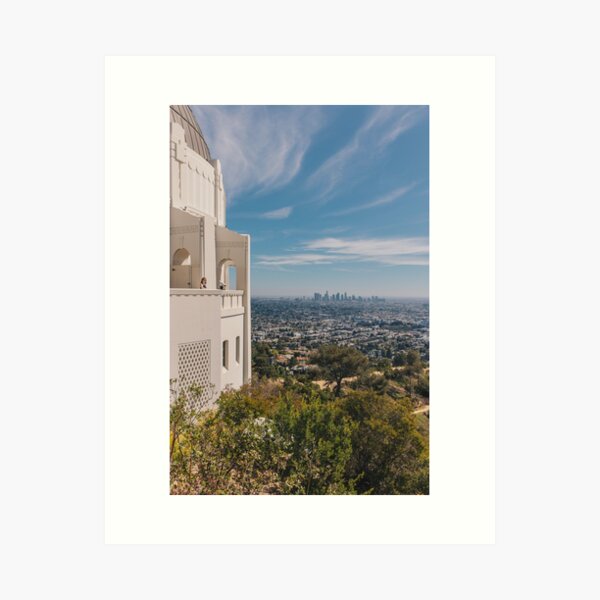 Griffith Observatory and Los Angeles Art Print