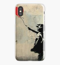 Banksy Red Heart Balloon iPhone Case/Skin