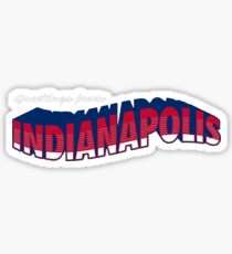 Greetings from Indianapolis Geotag Sticker