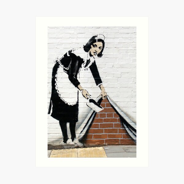 Banksy Maid Art Print For Sale By Flandabble Redbubble 2873