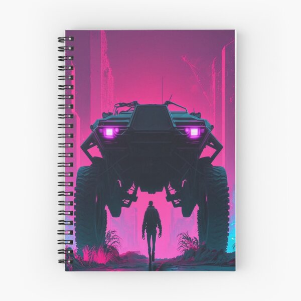 Item preview, Synthwave/Retrowave Cyberpunk man and car designed and sold by RESToRAPTOR.