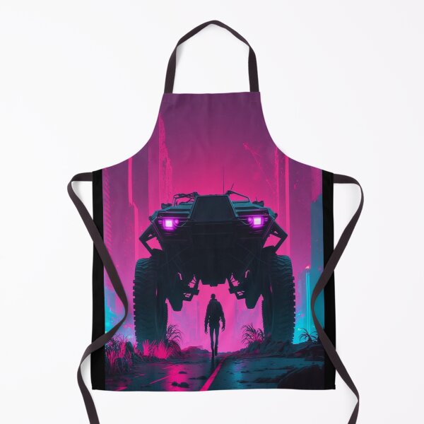 Item preview, Synthwave/Retrowave Cyberpunk man and car designed and sold by RESToRAPTOR.