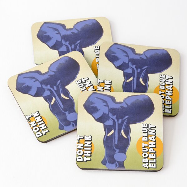 Item preview, don't think of a blue elephant designed and sold by mptshirtdesign.