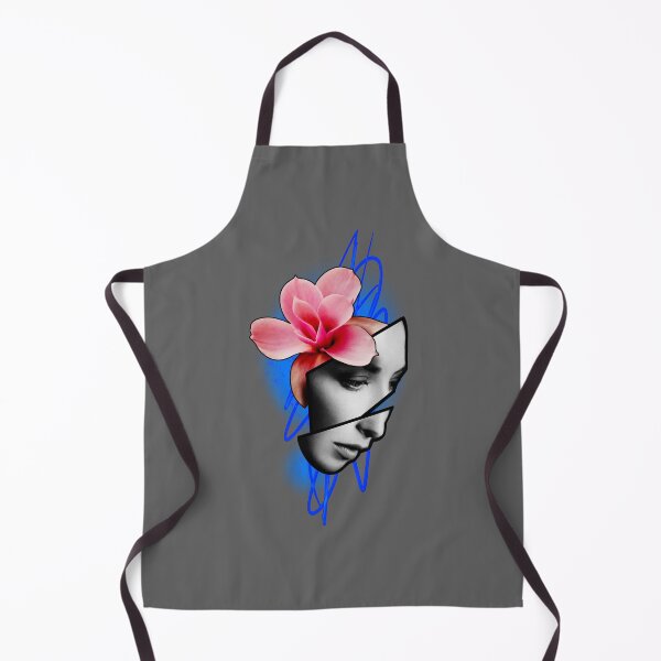 Item preview, face with flower tattoo designed and sold by Urszula Żydek.