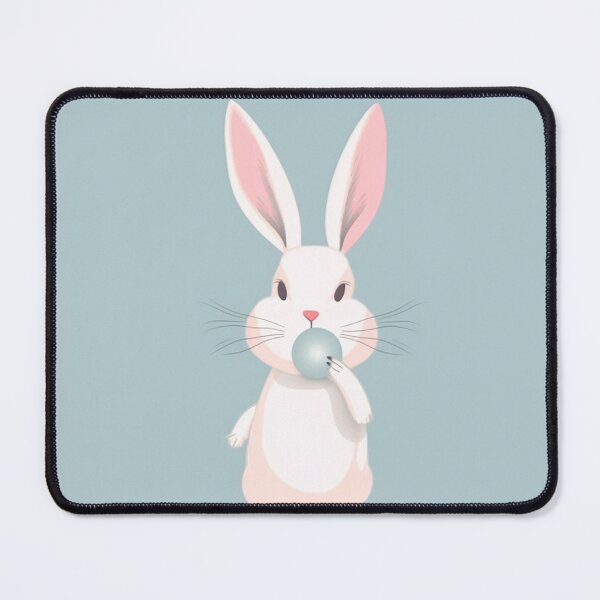 Item preview, Bunny Bubblegum, A Sticky Situation, minimalist designed and sold by EmeraldeaArt.